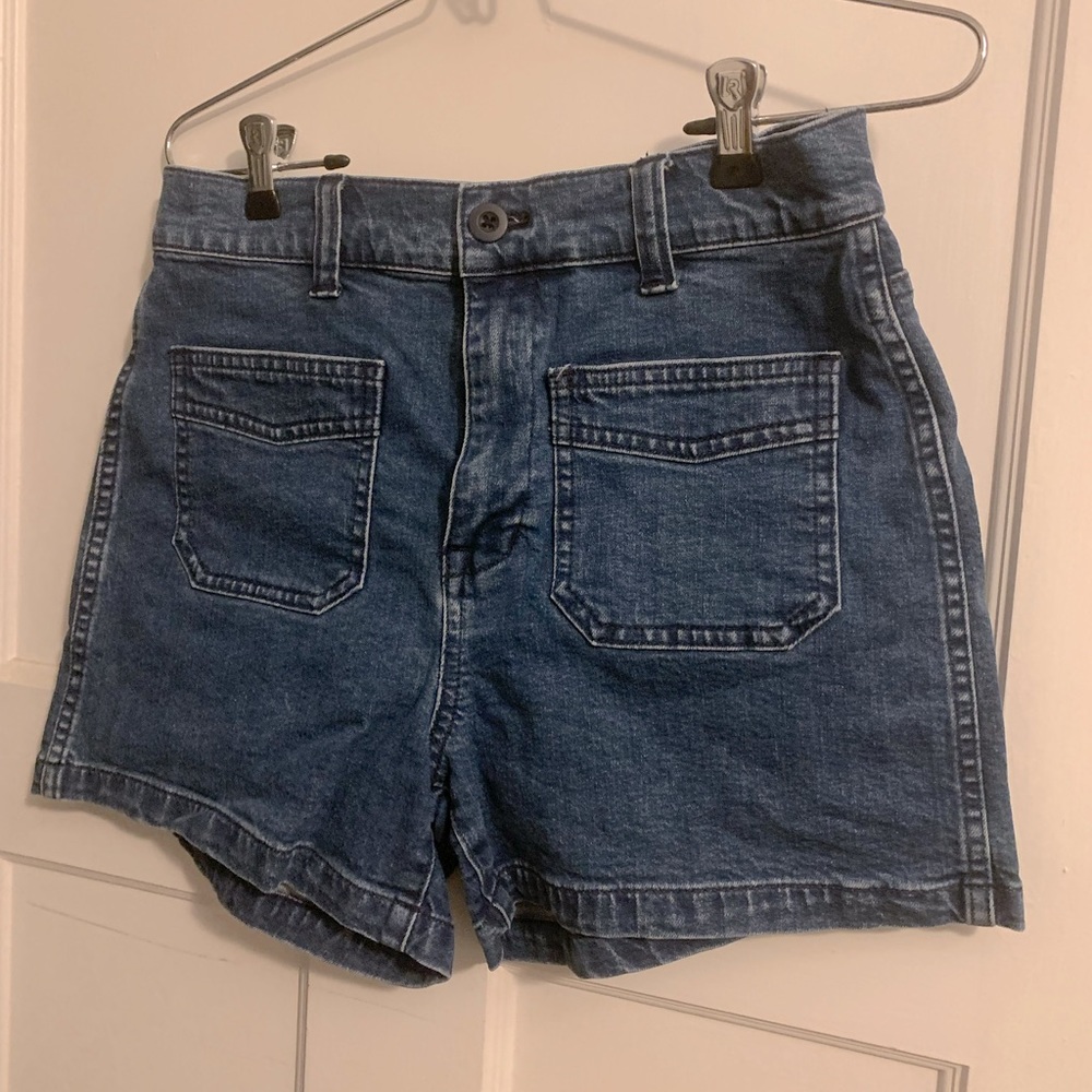 Madewell high waisted jean shorts